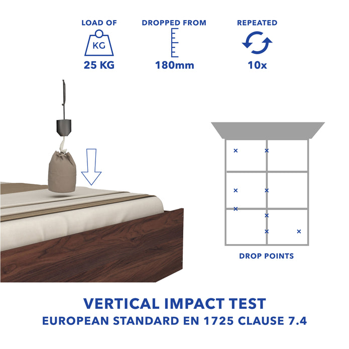 Styx Solidwood Headbord Queen Bed With Box Storage (Non-Woveen)