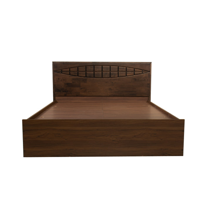 Muses Solidwood Headbord Queen Bed With Box Storage (Non-Woveen)