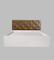 Chestnut Bed With Premium Leatherette Fabric And Box Storage - Queen Bed