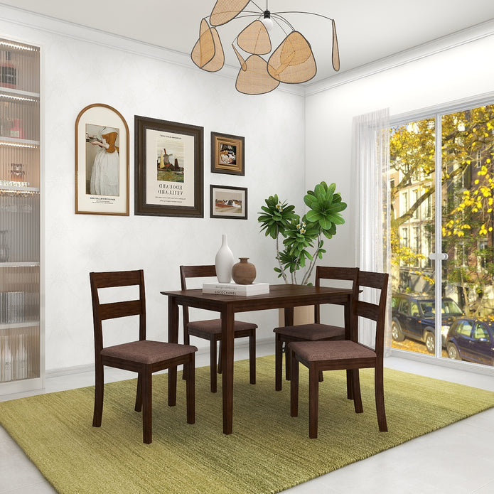 Dallas 4 Seater Solid Wood Dining Set