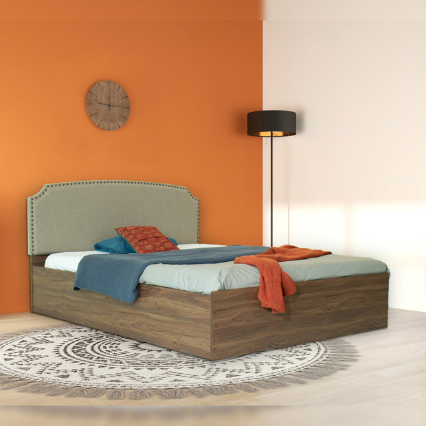 Pingala Bed With Premium Leatherette Fabric And Box Storage - Queen Bed