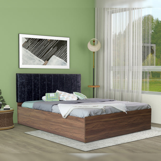 Samskara Bed With Premium Leatherette Fabric And Box Storage - Queen Bed