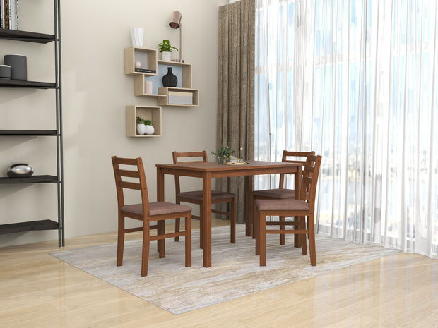 Seattle Starter 4 Seater Solid Wood Dining Set