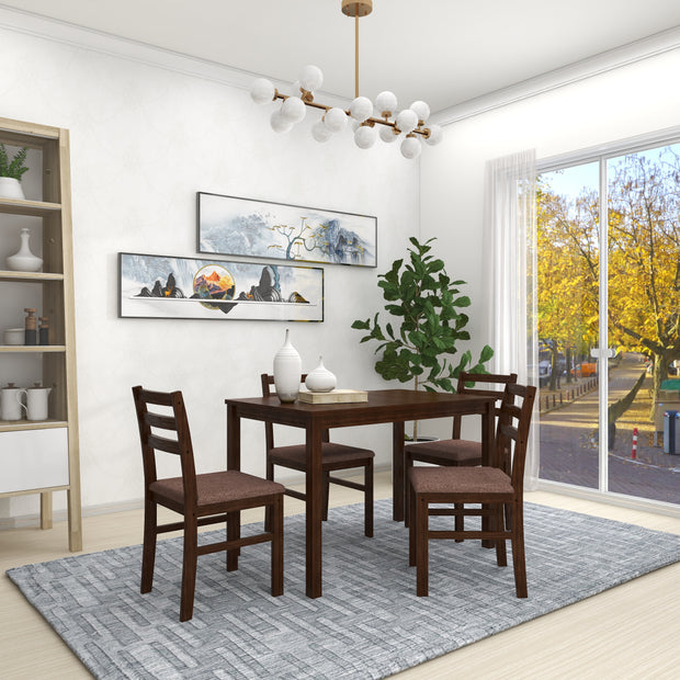 Seattle Starter 4 Seater Solid Wood Dining Set