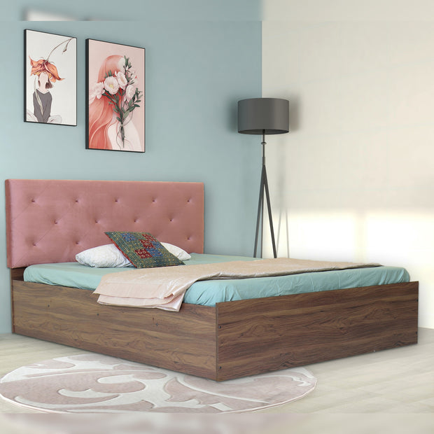 Nirodhah Bed With Premium Leatherette Fabric And Box Storage - Queen Bed