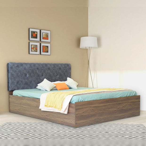 Japa Bed With Premium Leatherette Fabric And Box Storage - Queen Bed