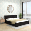 Shinju Queen Size Upholstered Bed With Drawer Storage In Wenge