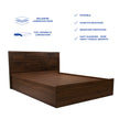 Taygete Solidwood Headbord Queen Bed With Box Storage (Non-Woveen)