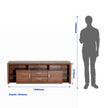 Yuko Tv Unit With Two Drawers In Columbia Walnut