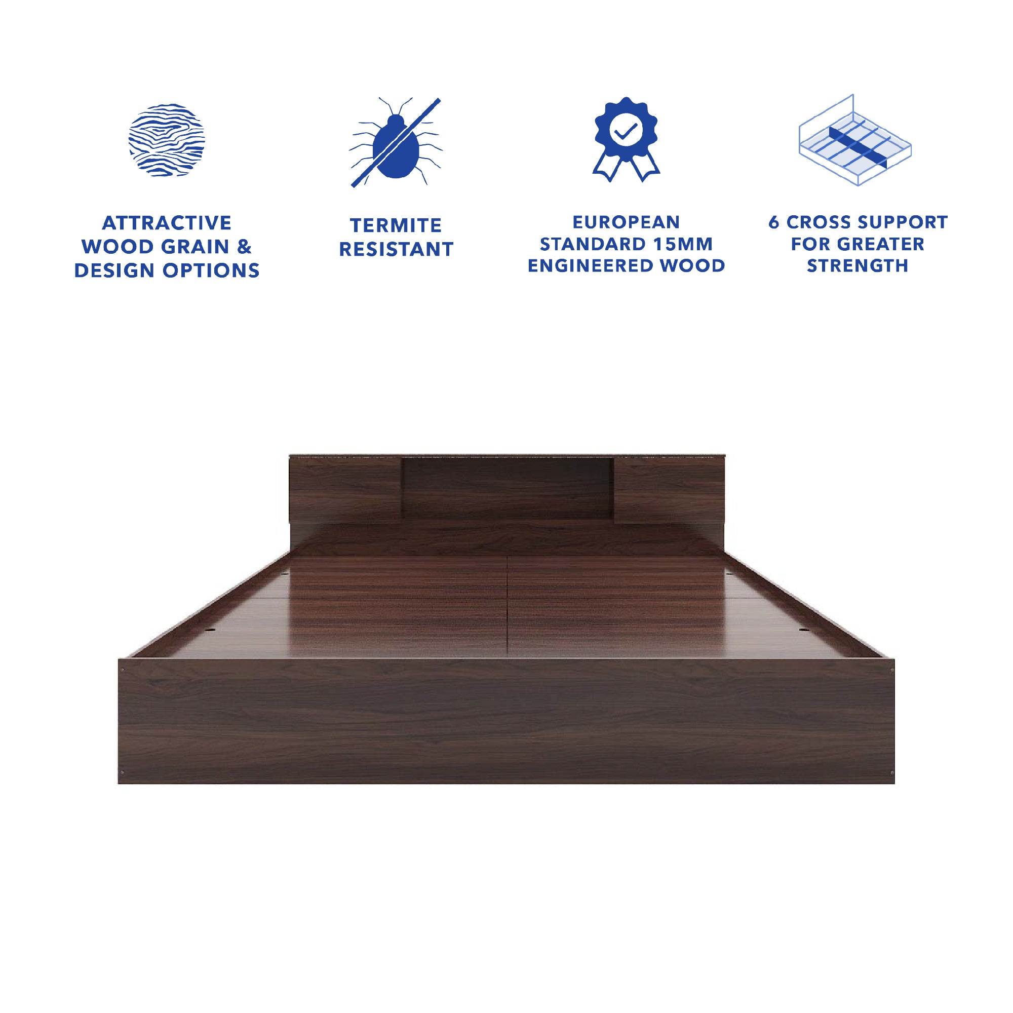 Hoshi Bed With Box Storage  (Non-Woveen)