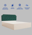 Citta Bed With Premium Leatherette Fabric And Box Storage - Queen Bed