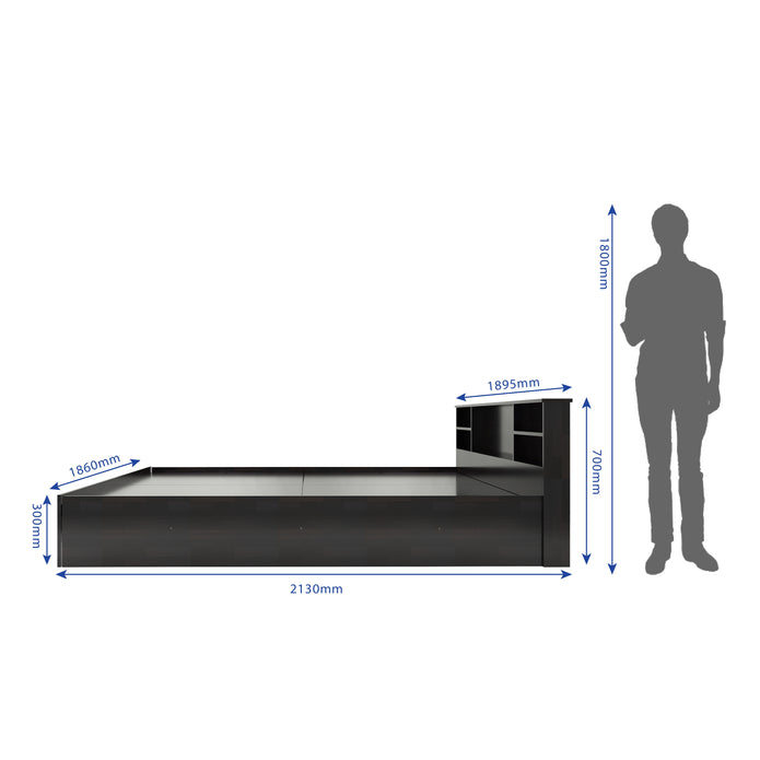 Tsukiko Bed With Box Storage  (Non-Woveen)