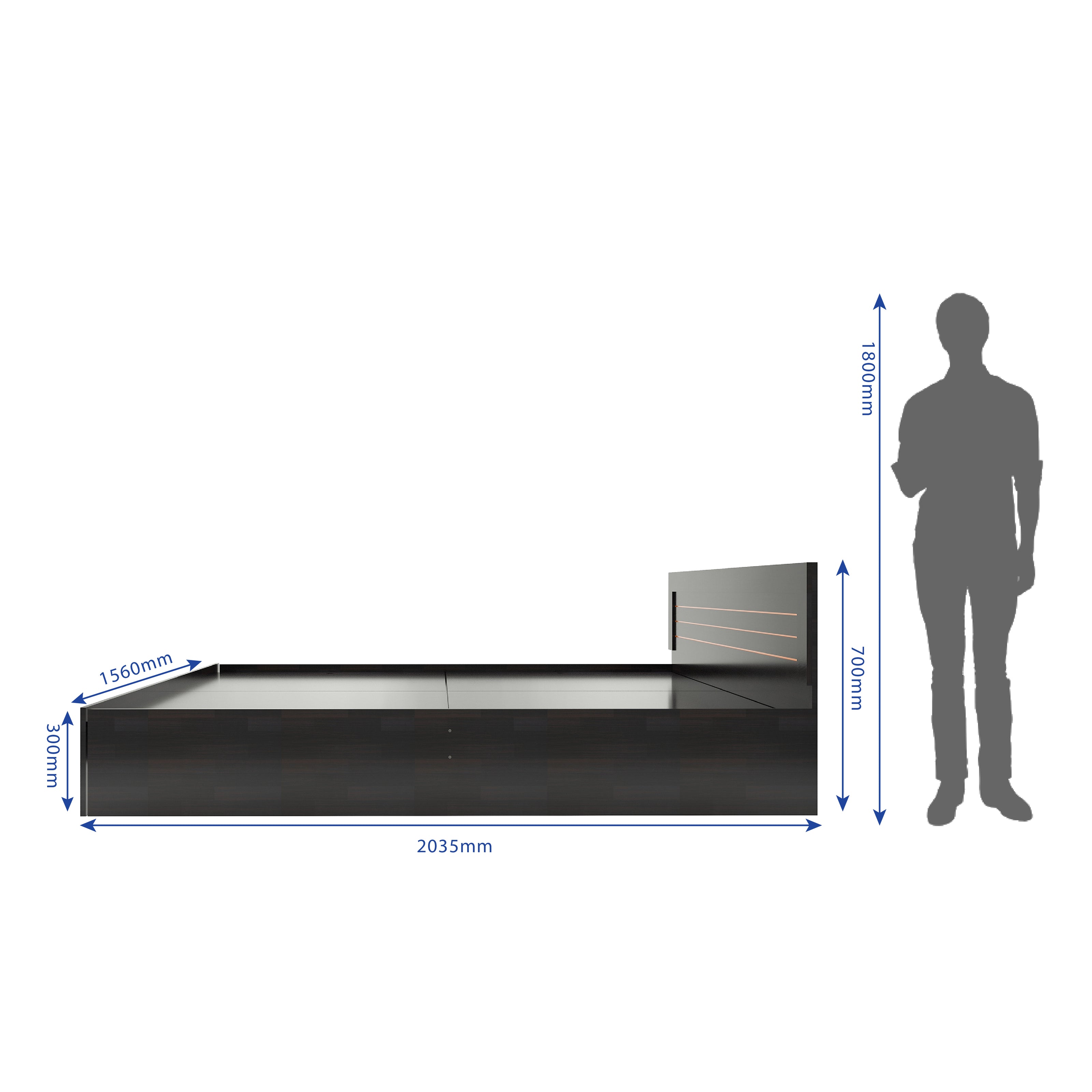 Kuruma Bed With Box Storage (Non-Woveen)