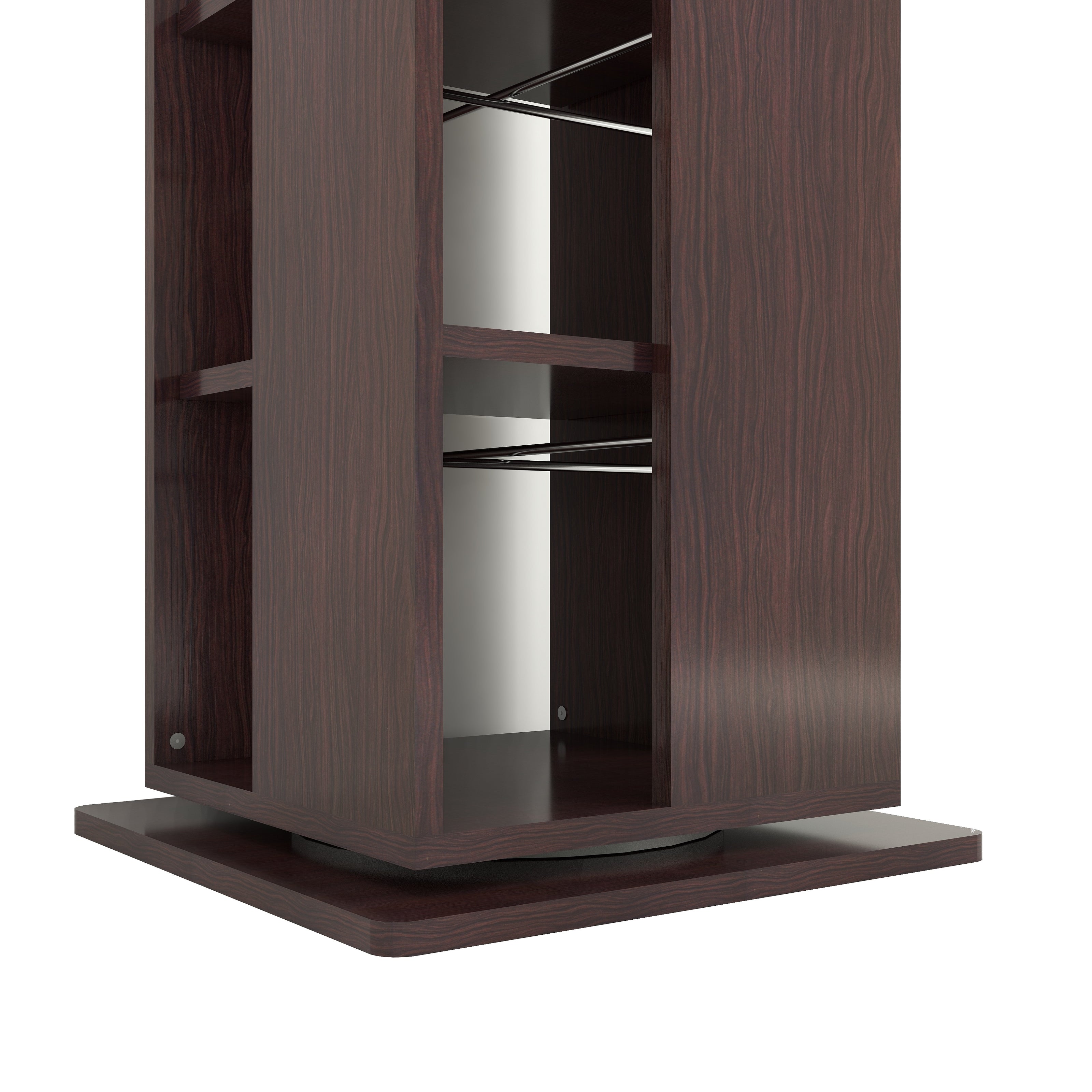 Shimada Rotatable Book Shelf In Columbia Walnut