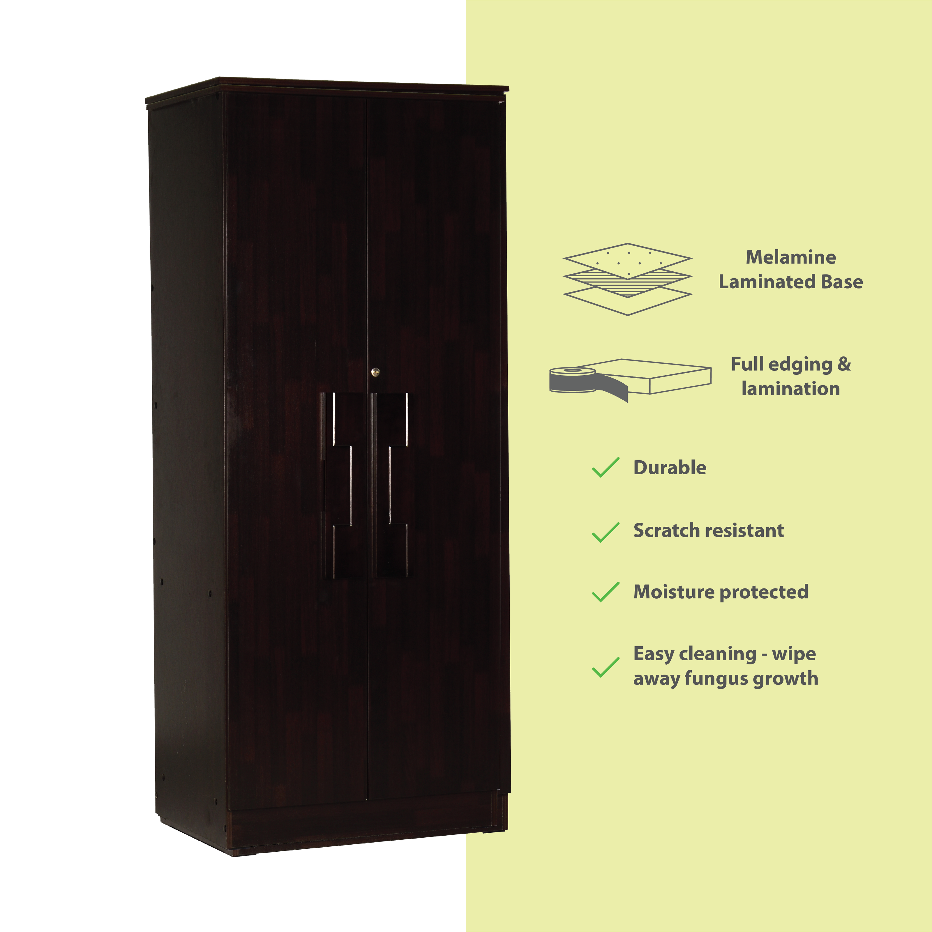 Poena 2 Door Wardrobe