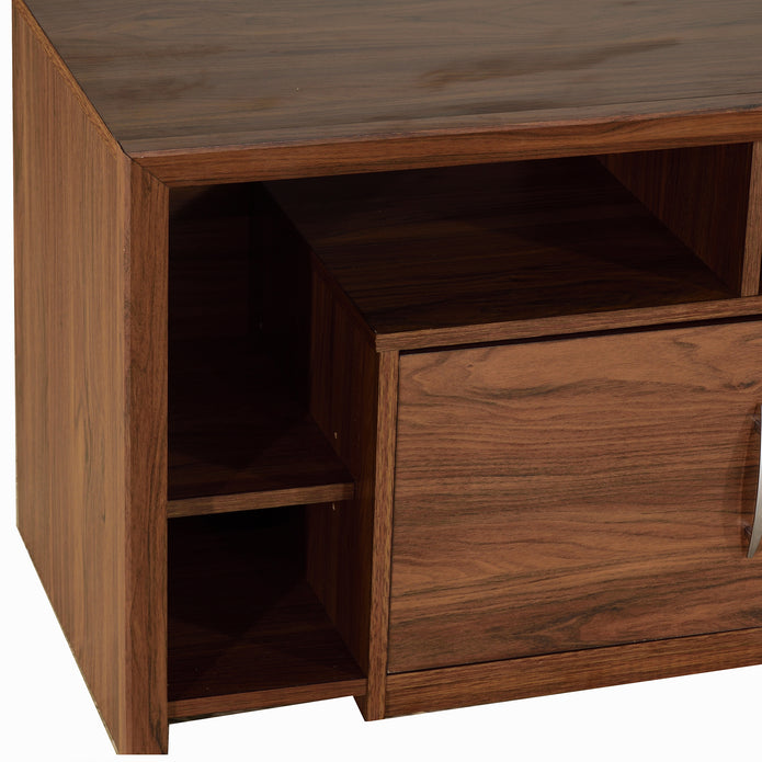 Yuko Tv Unit With Two Drawers In Columbia Walnut