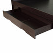 Shinju Queen Size Upholstered Bed With Drawer Storage In Wenge