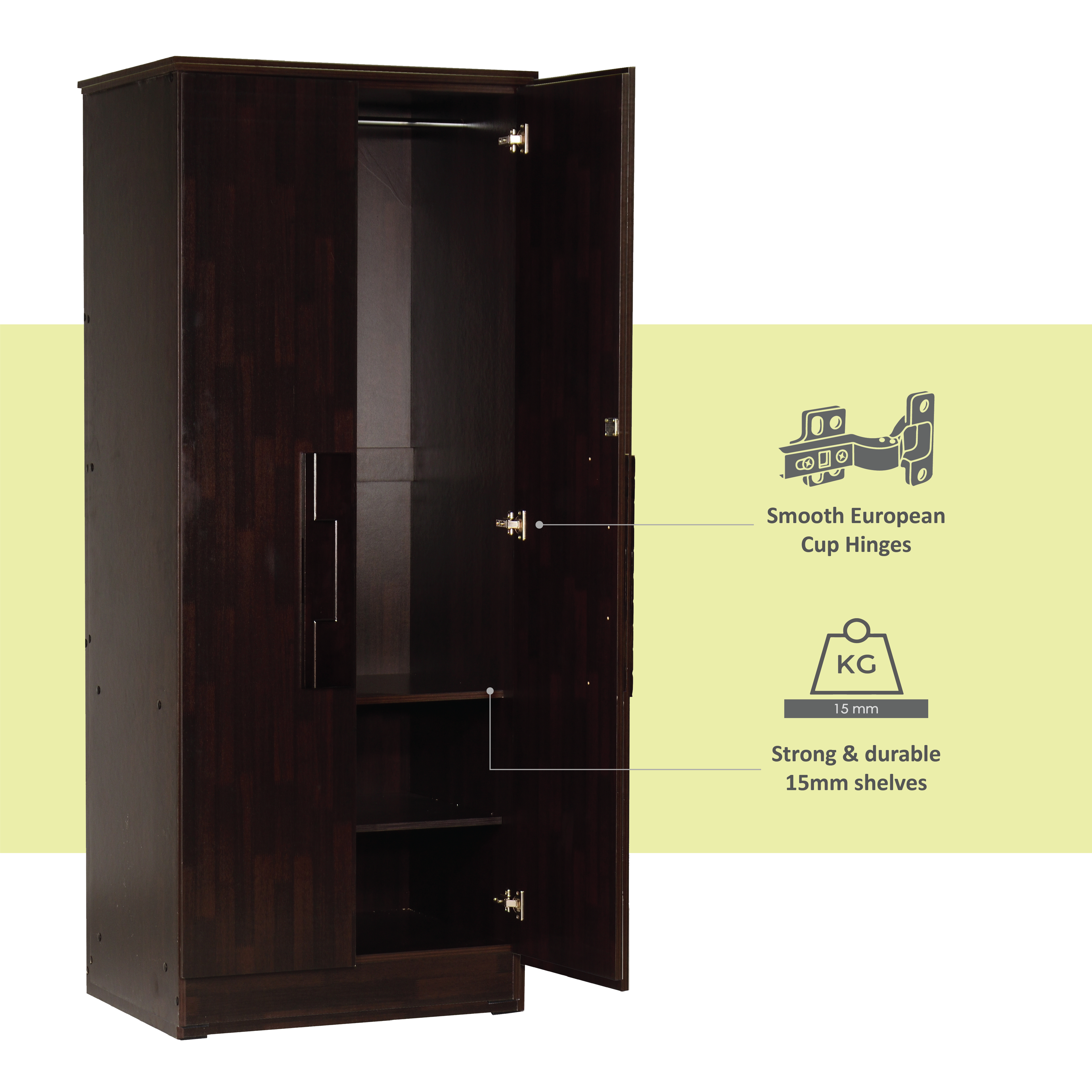 Poena 2 Door Wardrobe