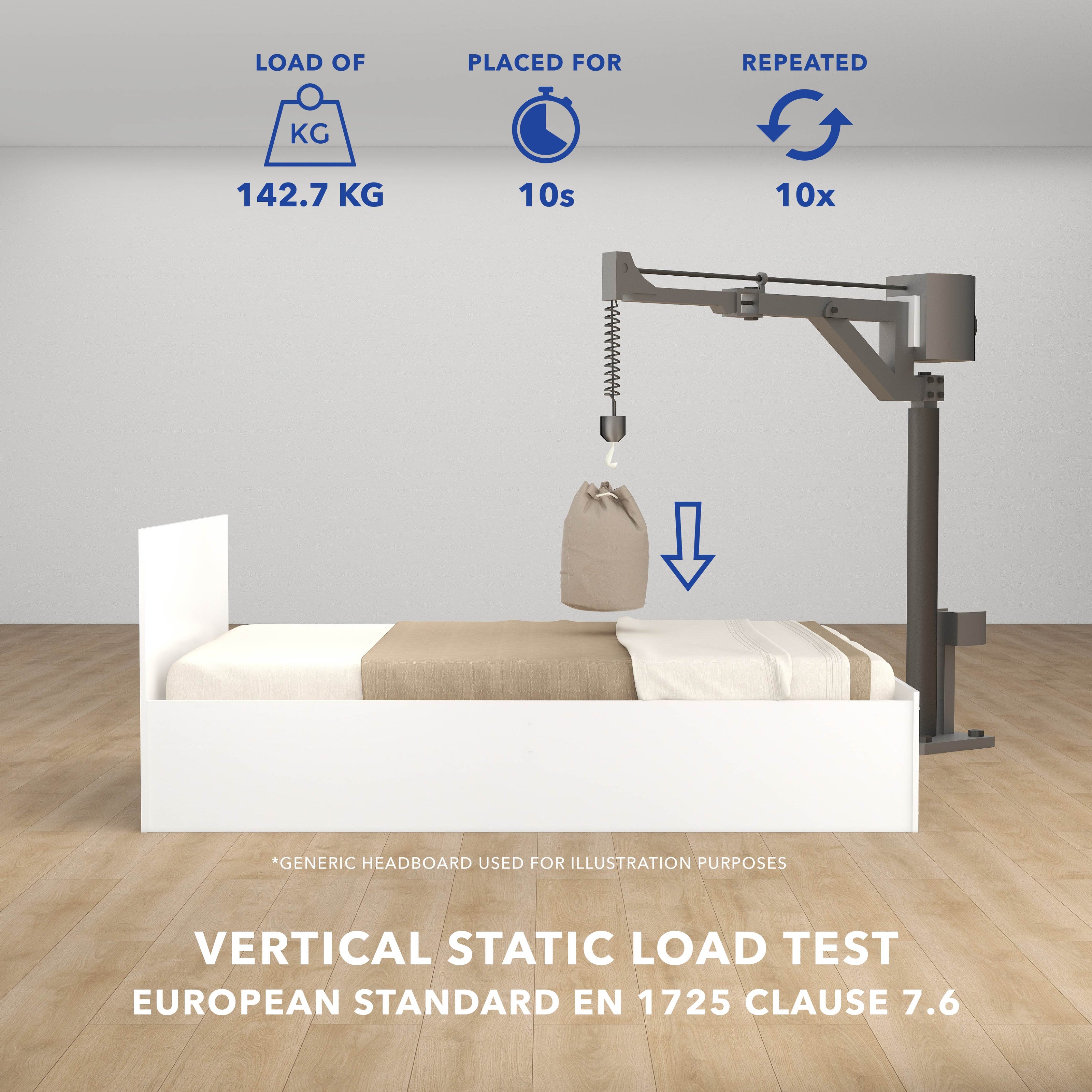 Arlo Bed With Premium Fabric And Box Storage - King Bed