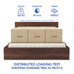 Styx Solidwood Headbord Queen Bed With Box Storage (Non-Woveen)