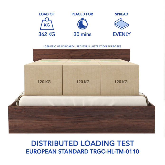 Eurotas Rattan Solidwood Headbord Queen Bed With Box Storage (Non-Woveen)