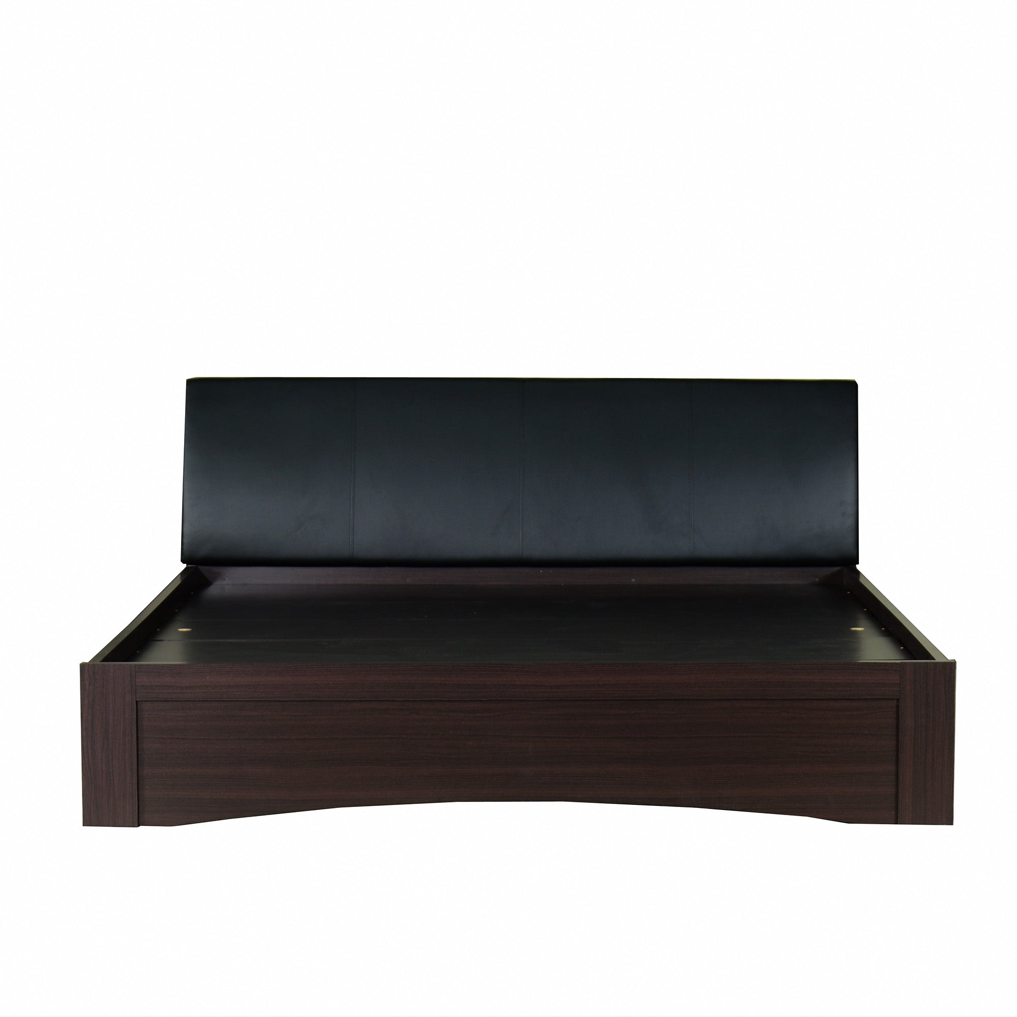 Shinju Queen Size Upholstered Bed With Drawer Storage In Wenge