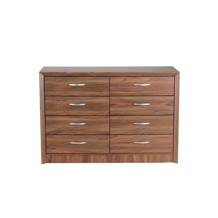 Yuko Chest Of 8 Drawers In Columbia Walnut