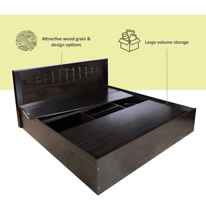 Muses Solid Wood Headboard Bed