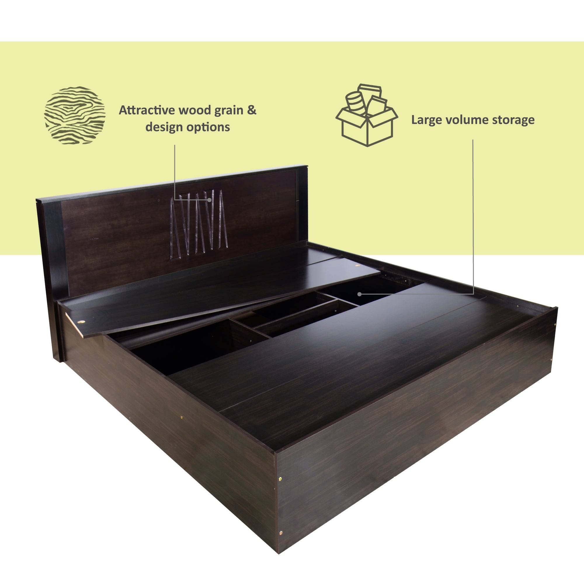 Graces Solid Wood Headboard Bed