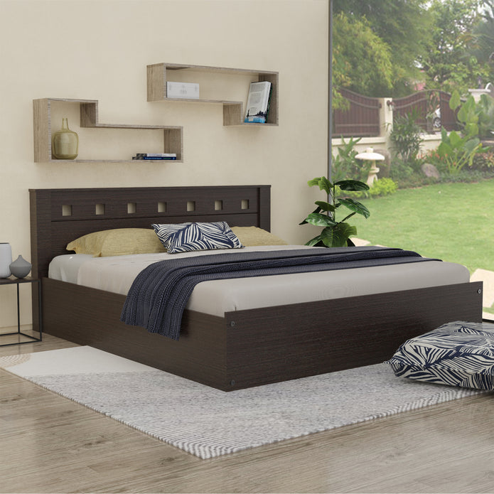 Erinnyes Solid Wood Headboard Bed