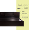 Euthenia Solid Wood Headboard Bed