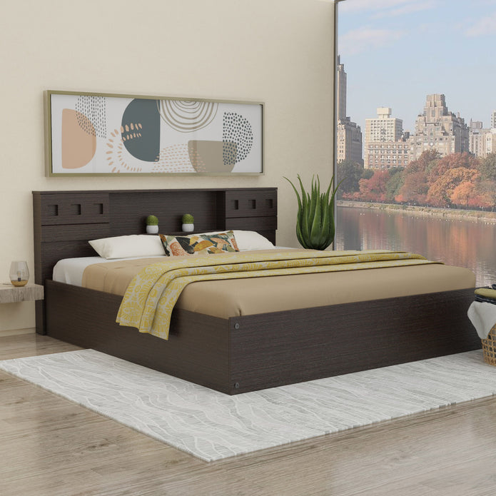 Melinoe Solid Wood Headboard Bed