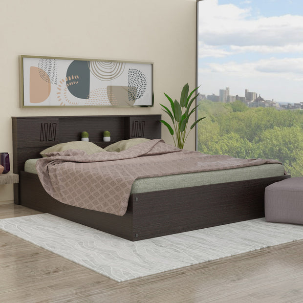 Horae Solid Wood Headboard Bed