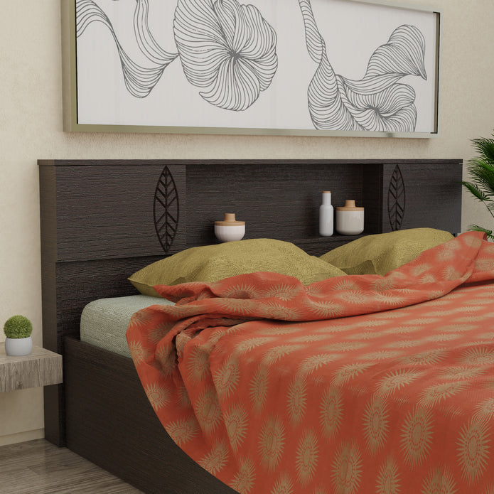 Idyia Solid Wood Headboard Bed