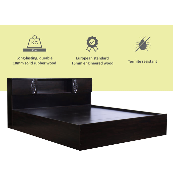 Idyia Solid Wood Headboard Bed