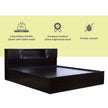 Idyia Solid Wood Headboard Bed