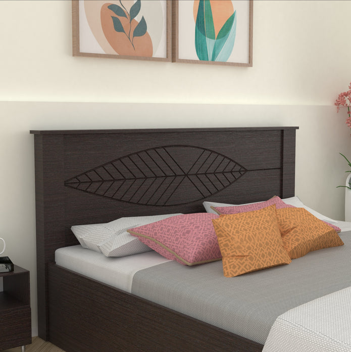 Themis Solid Wood Headboard Bed