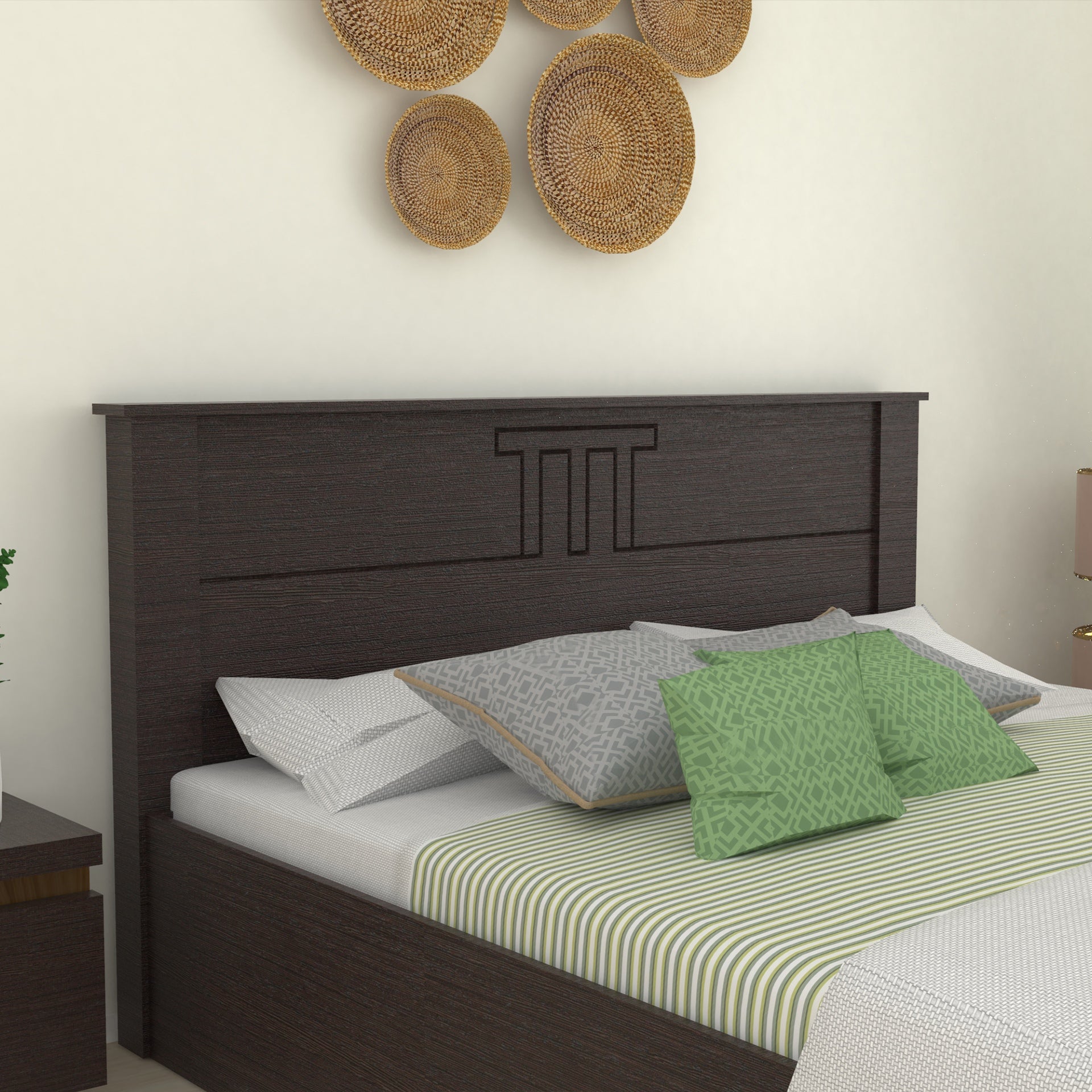 Styx Solid Wood Headboard Bed