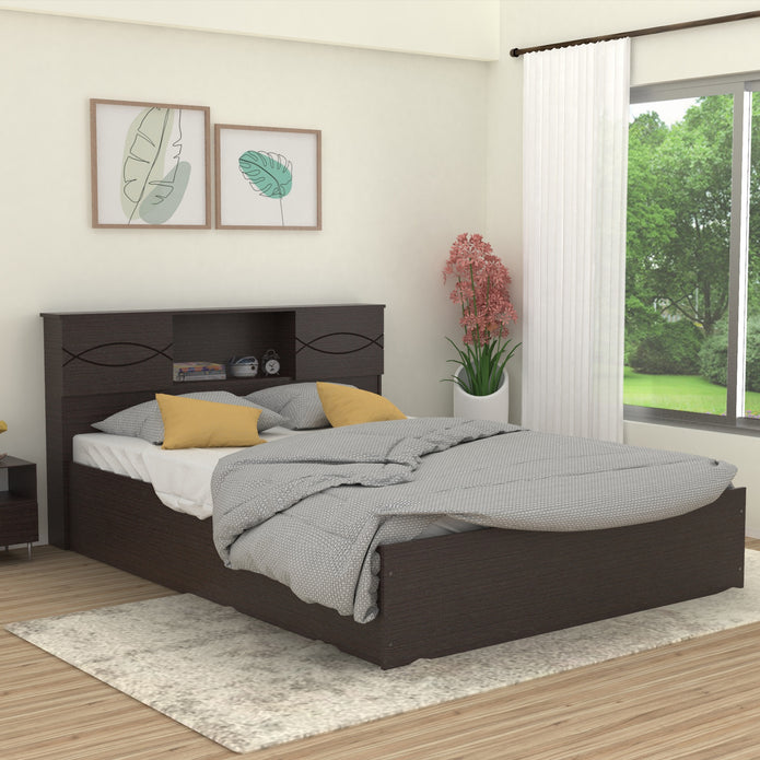 Euthenia Solid Wood Headboard Bed