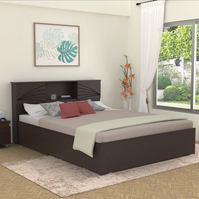 Galene Solid Wood Headboard Bed