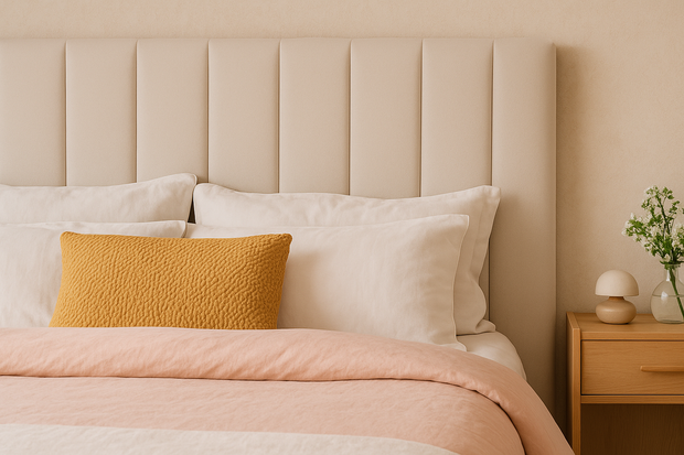 Arlo Bed With Premium Fabric And Box Storage - King Bed