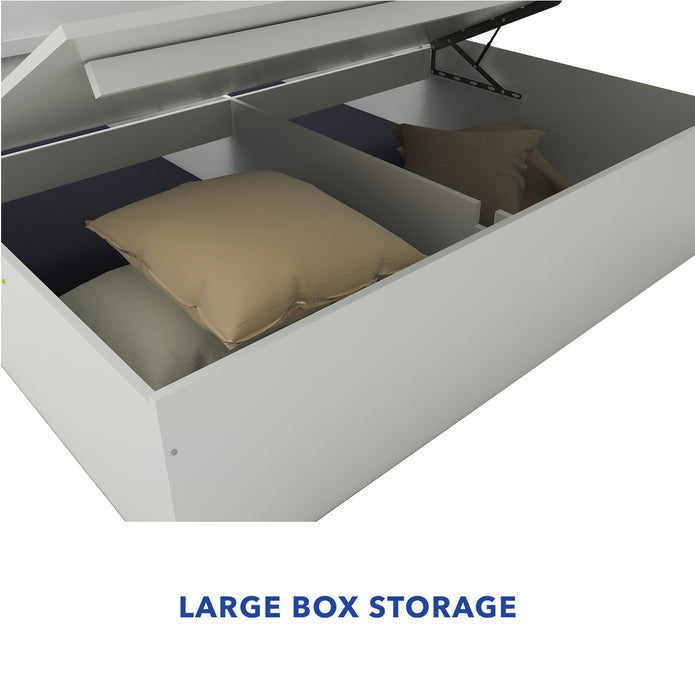 Bodhi Bed With Premium Fabric And Box Storage - King Bed