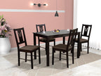 Angelia 4 Seater Solid Wood Dining Set