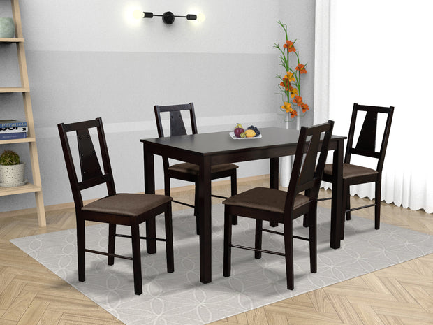 Ananke 4 Seater Solid Wood Dining Set