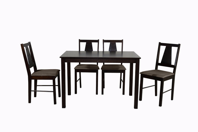 Ananke 4 Seater Solid Wood Dining Set