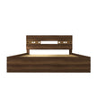 Clio Queen Bed in Walnut Colour