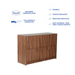 Yuko Chest Of 8 Drawers In Columbia Walnut